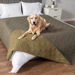 PetAmi Waterproof Non-Skid Back Furniture Protector Cover, Olive Green, 100 x 82-in