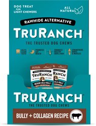 TruRanch Bully Collagen Roll Hard Chew Dog Treats, 6-in, 30 count