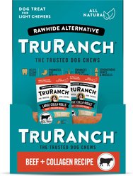TruRanch Beef Collagen Roll Hard Chew Dog Treats, 9-in, 20 count