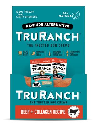 Show full view: TruRanch Beef Collagen Roll Hard Chew Dog Treats, 6-in, 30 count slide 1 of 5