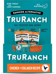 TruRanch Chicken Collagen Roll Hard Chew Dog Treats, 9-in, 20 count