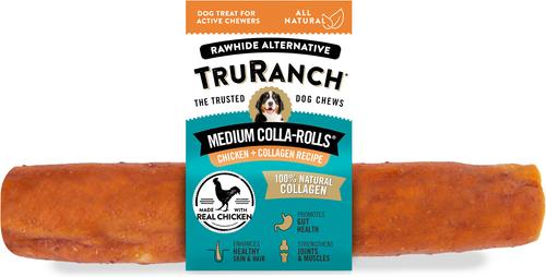 Show full view: TruRanch Chicken Collagen Roll Hard Chew Dog Treats, 6-in, 30 count slide 3 of 5