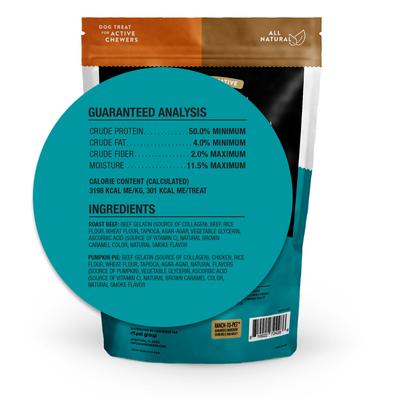 Show full view: TruRanch Roast Beef & Pumpkin Pie Collagen Roll Hard Chew Dog Treats, 8 count slide 4 of 6