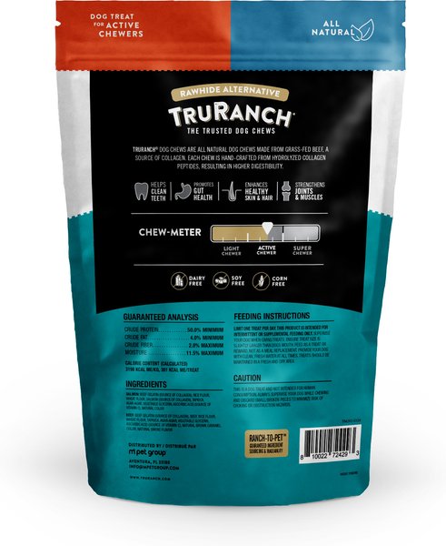 TruRanch Salmon & Beef Collagen Roll Hard Chew Dog Treats