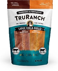 TruRanch Chicken & Bully Collagen Roll Hard Chew Dog Treats, 8 count