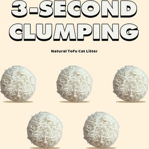 Happy & Polly Natural Tofu Clumping Cat Litter, 20-lb bucket