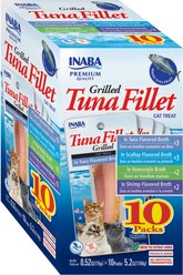 Inaba Grilled Tuna Fillet Variety Box Soft & Chewy Cat Treats, 10 count