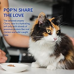 Inaba Churu Pop'n Serve Chicken with Scallop Grain-Free Lickable Cat Treats, 1.2-oz cup, 8 count slide 2 of 7
