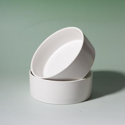 Show full view: Happy & Polly Bone China Elevated Double Cat Bowl Set, Beige slide 8 of 9