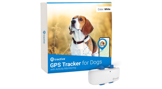 TRACTIVE Dog GPS Tracker with Activity Monitoring, Fits any