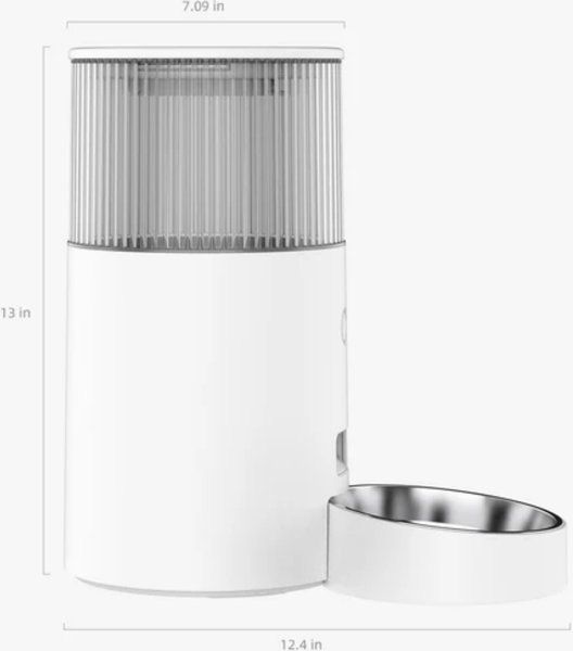Pet Marvel Smart Mini Automatic Cat Feeder, White, Small: 10-cup