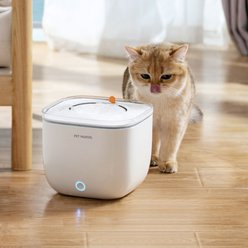 Pet Marvel Light Smart Stainless Steel Cat Water Fountain, White, Small: 8-cup slide 2 of 4