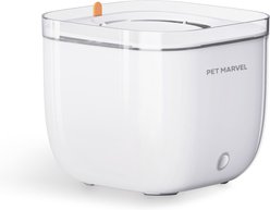 Pet Marvel Light Smart Stainless Steel Cat Water Fountain, White, Small: 8-cup