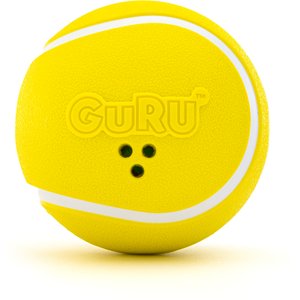 GURU Giggling Tennis Ball Dog Toy, Large