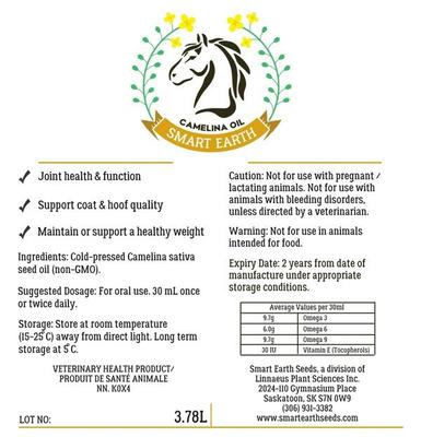 Show full view: Smart Earth Camelina Oil Comprehensive Horse Supplement, 1-gal slide 2 of 2