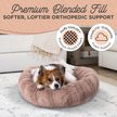 Show in main carousel: Best Friends by Sheri Premium Herringbone Orthopedic Donut Dog & Cat Bed, Desert Rose, Small slide 2 of 7