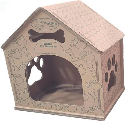 Show full view: PetPro Indoor Corrugated Cardboard Dog & Cat House, Large slide 6 of 7