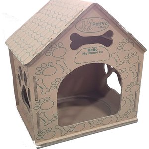PetPro Indoor Corrugated Cardboard Dog & Cat House, Large