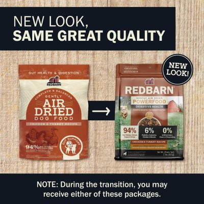 Show full view: Redbarn Powerfood Digestive Health Chicken & Turkey Gently Air Dried Dog Food, 2.5-oz bag slide 3 of 12
