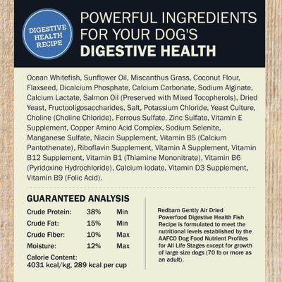 Show full view: Redbarn Powerfood Digestive Health Fish Gently Air Dried Dog Food, 32-oz bag slide 7 of 12