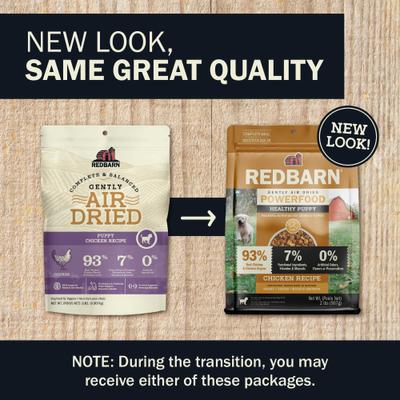 Show full view: Redbarn Powerfood Healthy Puppy Chicken, Grain-Free Gently Air Dried Dog Food, 32-oz bag slide 3 of 12