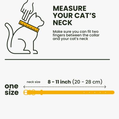 Show full view: BRONZEDOG Leather Cat Collar with Bell, Mustard Yellow slide 8 of 9