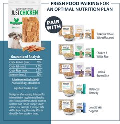 JustFoodForDogs Chicken Breast Dehydrated Dog Treats, 2.5-oz, pack of 4 slide 2 of 7