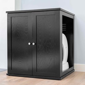The Refined Feline Self Cleaning Litter Box Cabinet, Espresso