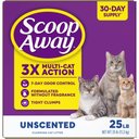 Scoop Away Clumping Unscented Cat Litter, 25-lb box