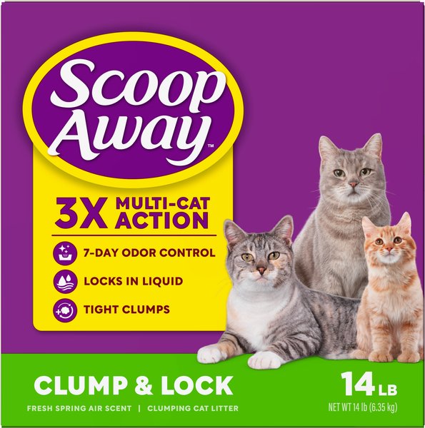 Scoop Away Clump & Lock Fresh Spring Air Scented Cat Litter