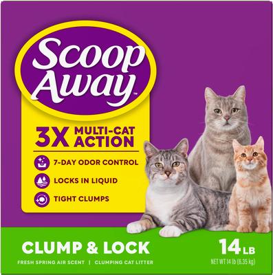 Show full view: Scoop Away Clump & Lock Fresh Spring Air Scented Cat Litter, 14-lb box slide 9 of 11
