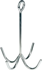Equi-Essentials 4-Prong Chrome Plated Cleaning Hook