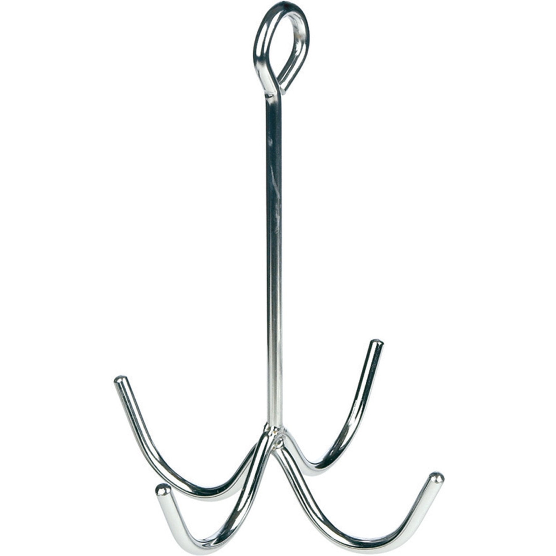 Equi-Essentials 4-Prong Chrome Plated Cleaning Hook