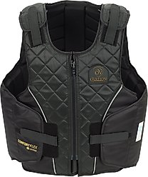 Ovation Kids Comfortflex Protector Riding Vest, Black, Large
