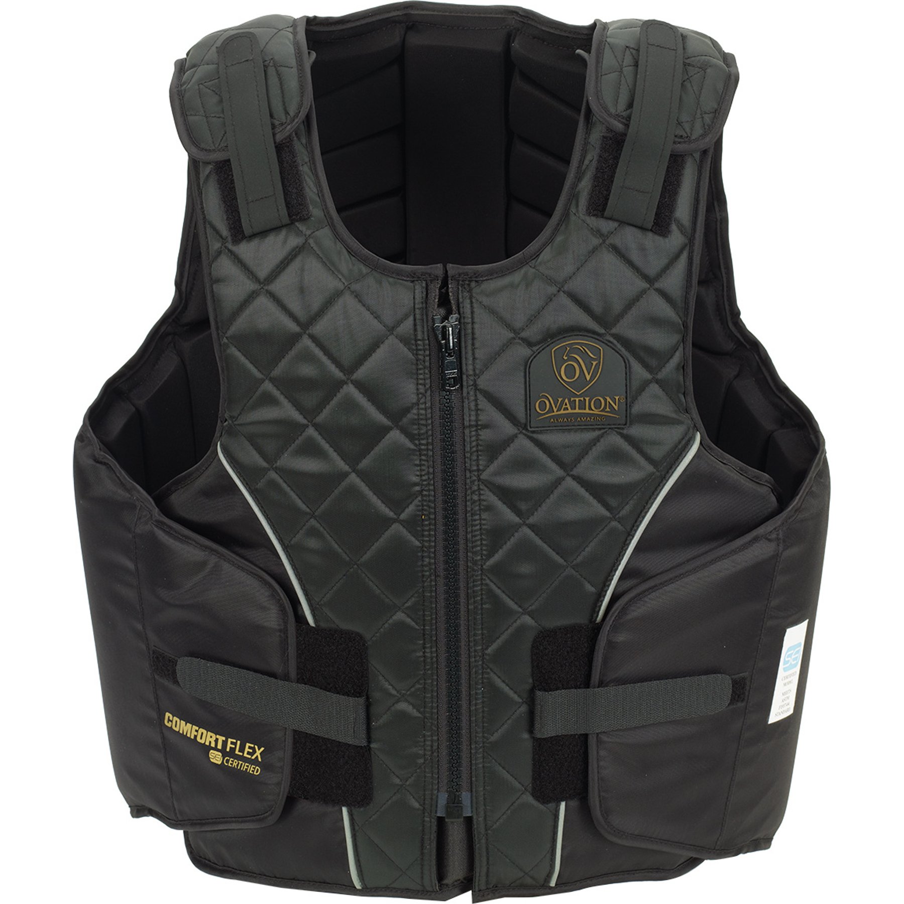 Ovation Kids Comfortflex Protector Riding Vest, Black, Small