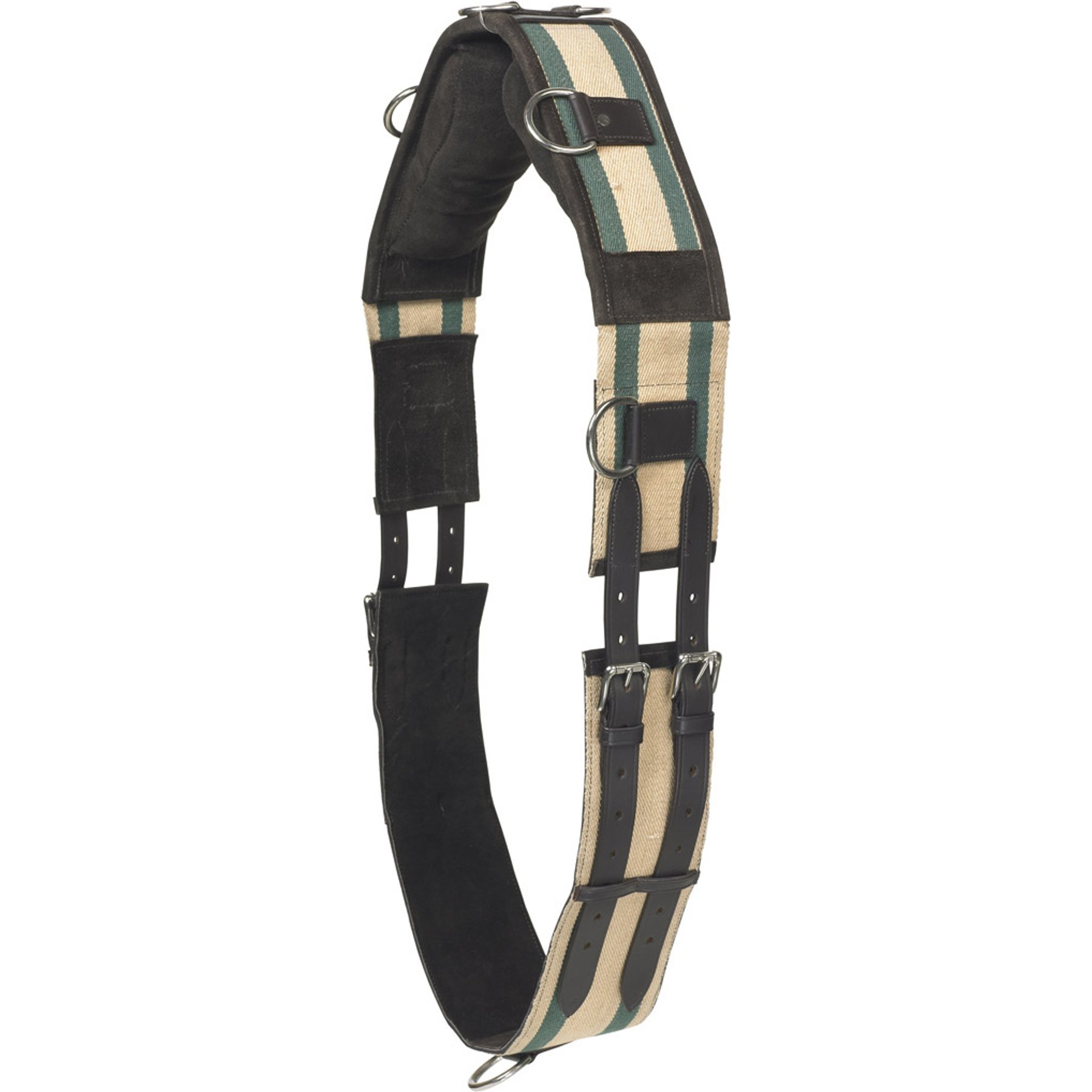 Camelot Web 8-Ring Horse Surcingle, Brown, 74 to 92-in