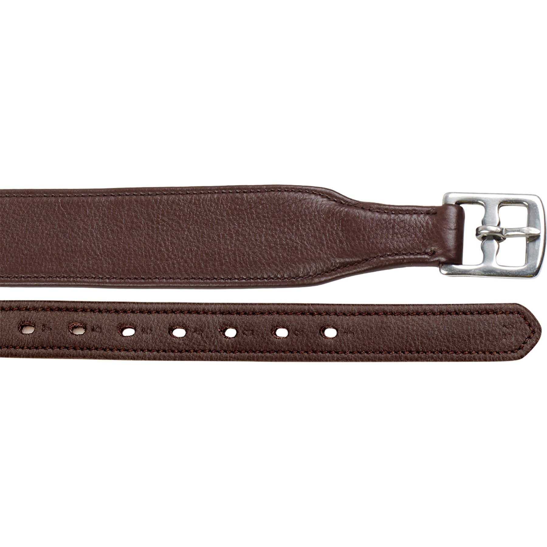 Ovation Covered Wide Comfort Stirrup Leathers, Brown, 54-in