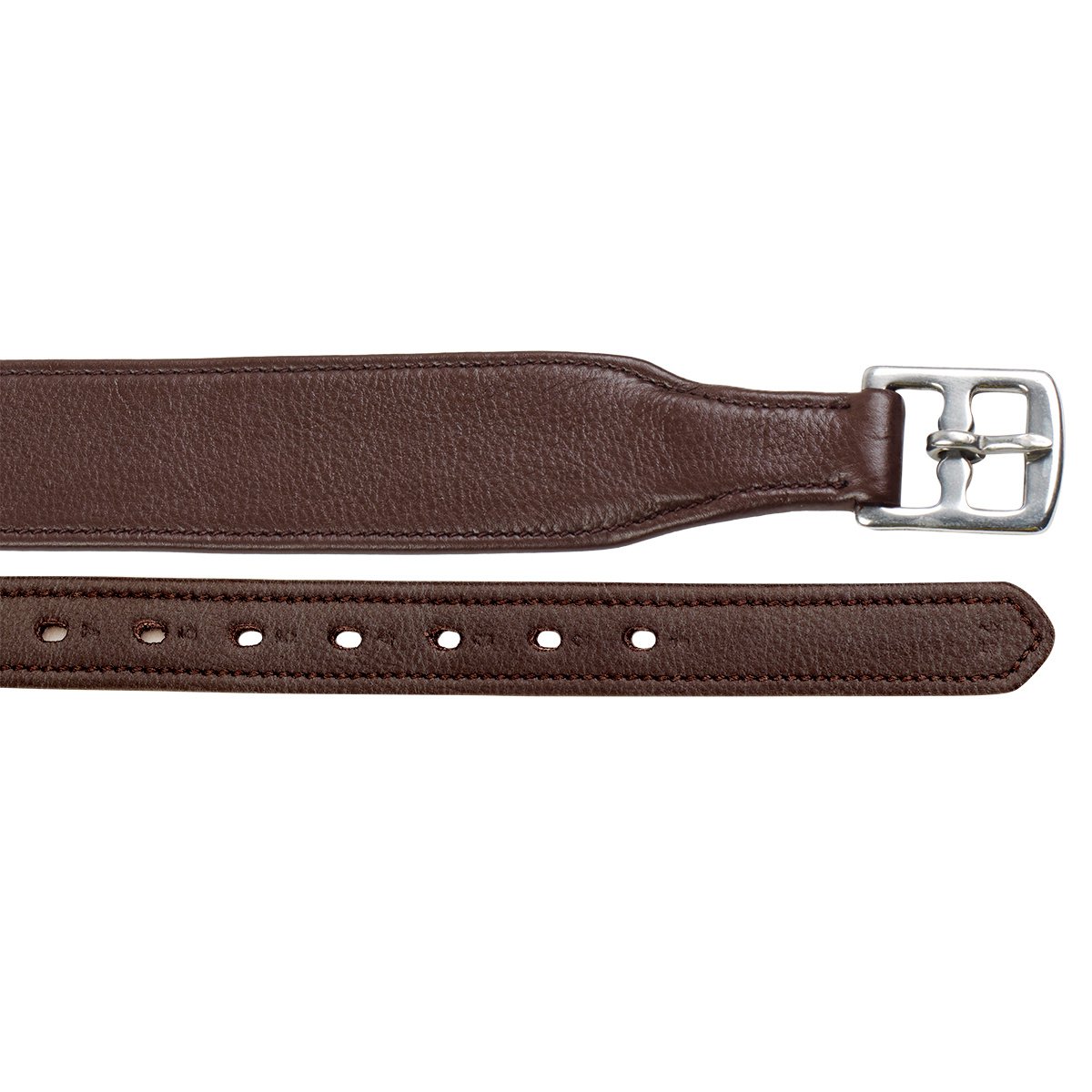 Ovation Covered Wide Comfort Stirrup Leathers, Brown, 54-in