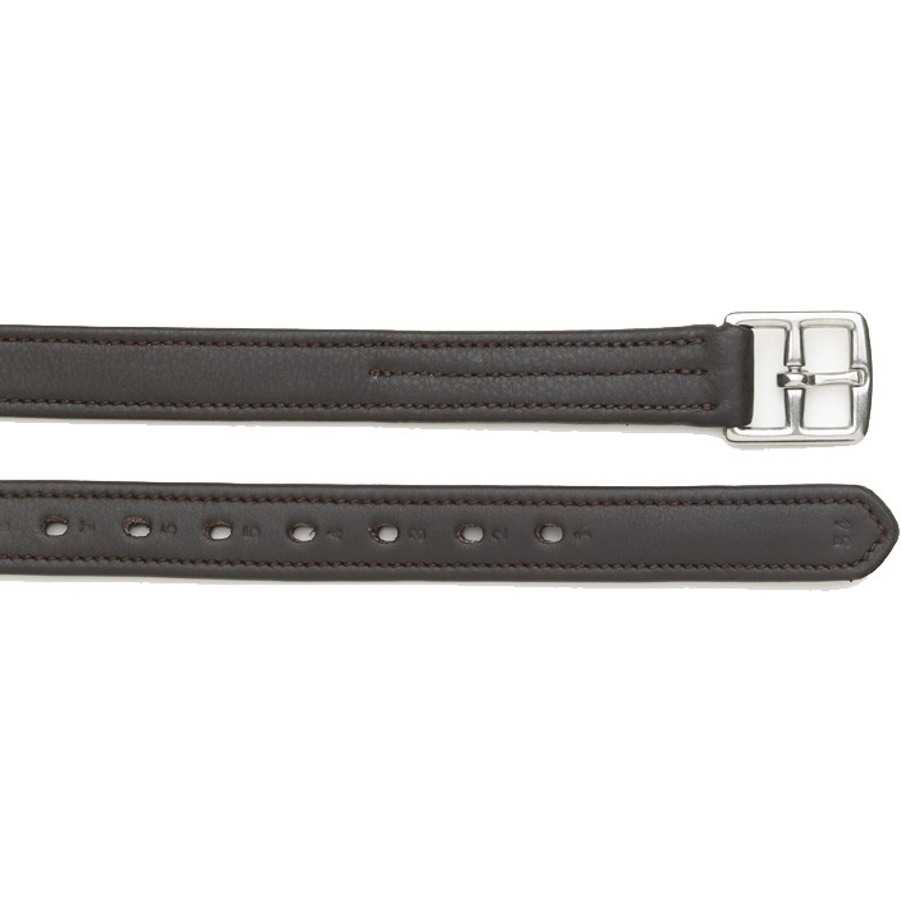 Camelot Covered Leather Stirrups, Brown, 7/8 x 54-in