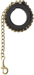 Ovation Richtan Horse Lead & Chain, Brown/Brass