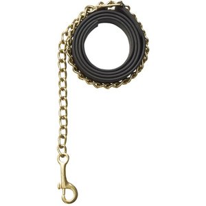 Ovation Richtan Horse Lead & Chain, Brown/Brass