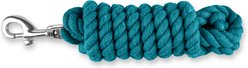 Equi-Essentials 3-Ply Cotton Horse Lead with Chrome Plated Snap, 8-ft, Turquoise