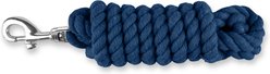 Equi-Essentials 3-Ply Cotton Horse Lead with Chrome Plated Snap, 8-ft, Blue