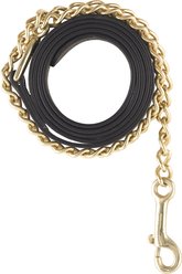 Camelot Leather Horse Lead with Chain, Brown, 30-in