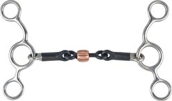 Turn-Two Stainless Steel Sweet Iron Dogbone Jr Cowhorse Horse Bit, 5-in