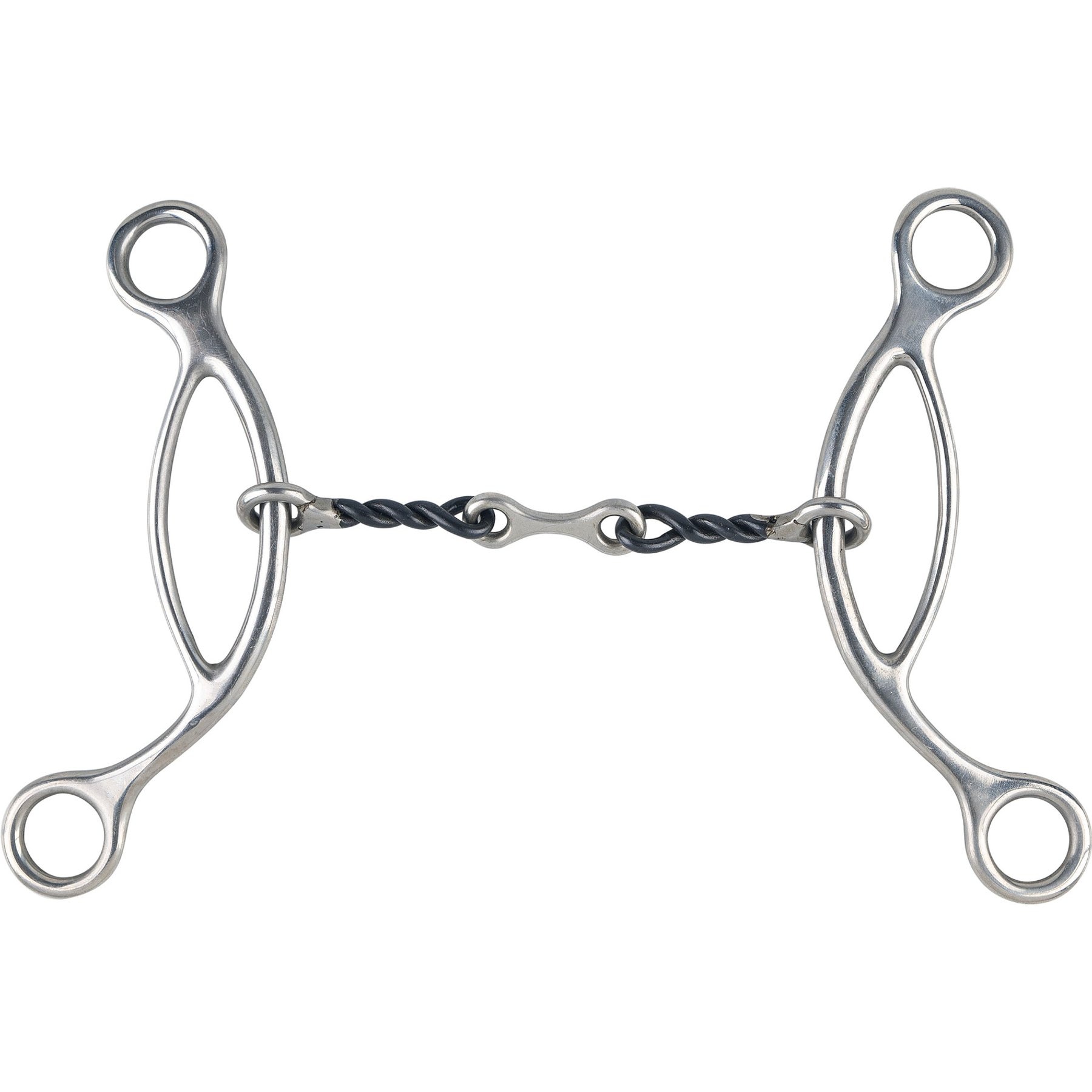 Centaur Ranch Turn-Two Stainless Steel Sweet Iron Dogbone H-Gag Horse Bit, 5-in