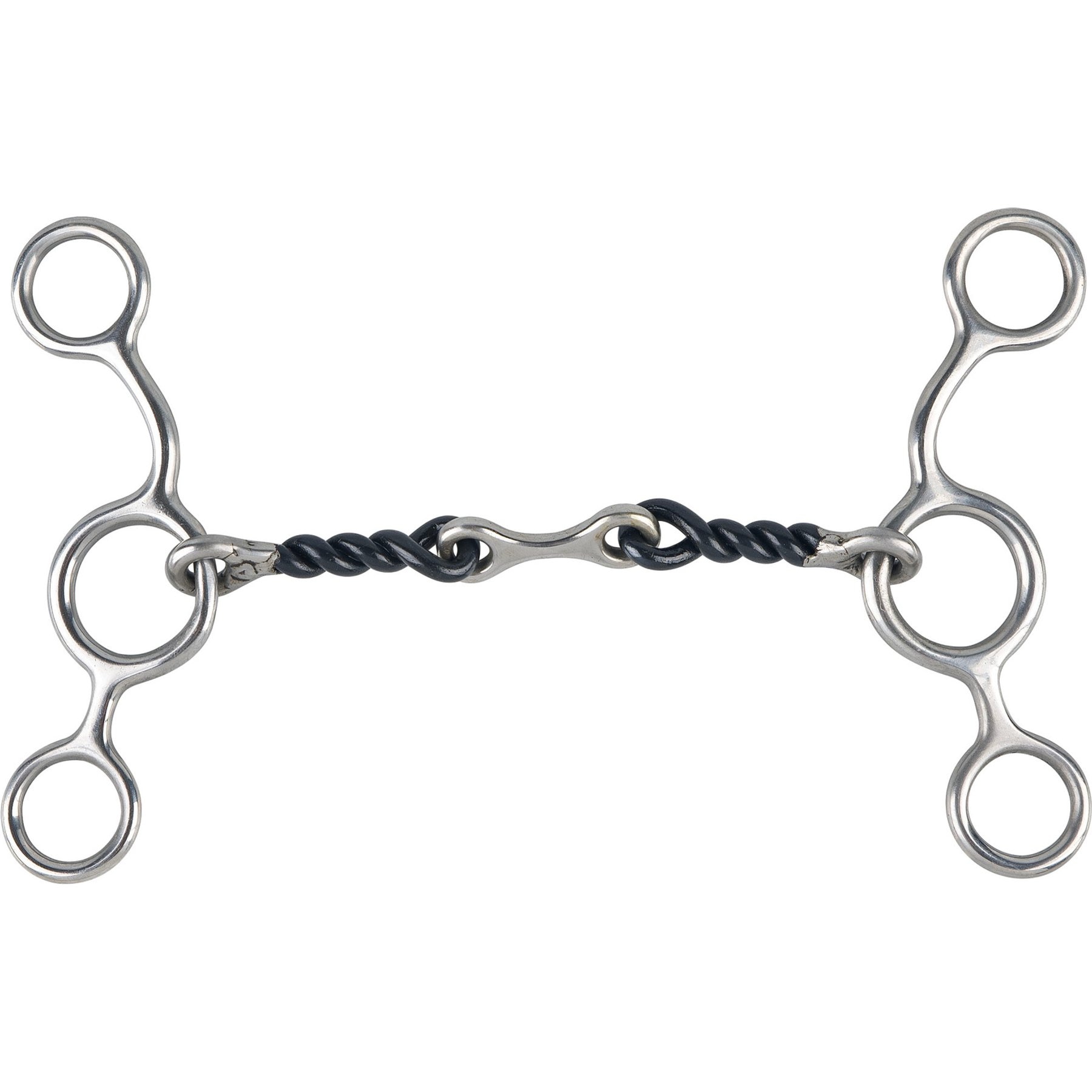 Centaur Ranch Turn-Two Stainless Steel Sweet Iron Twisted Dogbone Jr Cowhorse Horse Bit, 5-in