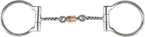 Show full view: Turn-Two Stainless Steel Twisted 3-Piece D-Ring Horse Bit, 5-in slide 1 of 1