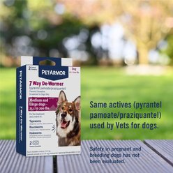 PetArmor 7 Way Dewormer for Hookworms, Roundworms & Tapeworms for Medium & Large Breed Dogs, 2 count slide 2 of 8