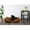 Show in main carousel: MODERN THREADS Luxury Tufted Velvet Cuddler Dog & Cat Bed with Removable Cover, Caramel, 34 x 25 x 9-in slide 4 of 8